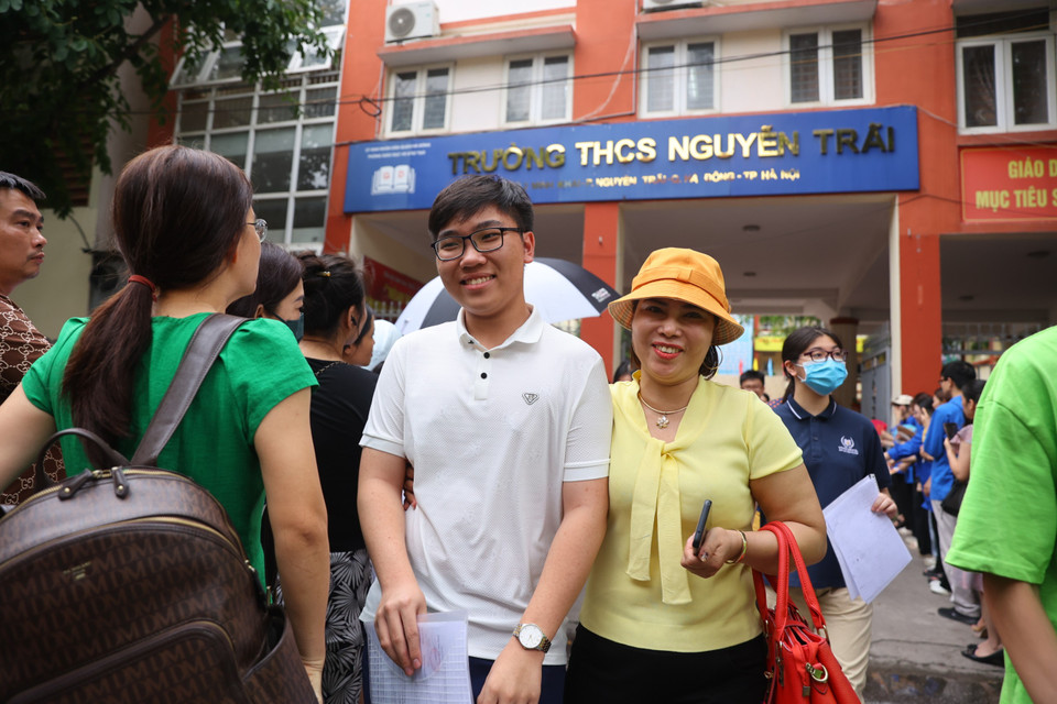 Nhiều thí sinh nhận xét đề thi Tiếng Anh vào lớp 10 Hà Nội năm nay khá vừa sức, không thách đố thí sinh. (Ảnh: PV/Vietnam+)