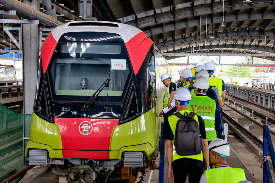 Khóa đào tạo thực tế RAMP-UP lần 2 bao gồm: Đào tạo Nhà ga, đào tạo lái tàu và đào tạo phòng điều khiển - OCC. (Ảnh: PV/Vietnam+)