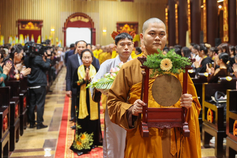Yên Tử gắn liền với tên tuổi, sự nghiệp của vua Trần Nhân Tông, người lãnh đạo quân dân Đại Việt hai lần đánh thắng giặc Nguyên Mông xâm lược. (Ảnh: Hoài Nam/Vietnam+)