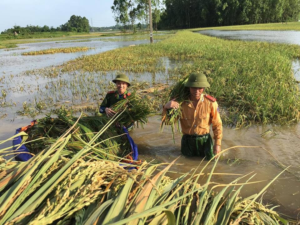 Chùm ảnh đã nhận được sự tán thưởng của cộng đồng mạng, trong đó nhiều người bày tỏ tình cảm dành cho các chiến sĩ công an (Facebook Netter)