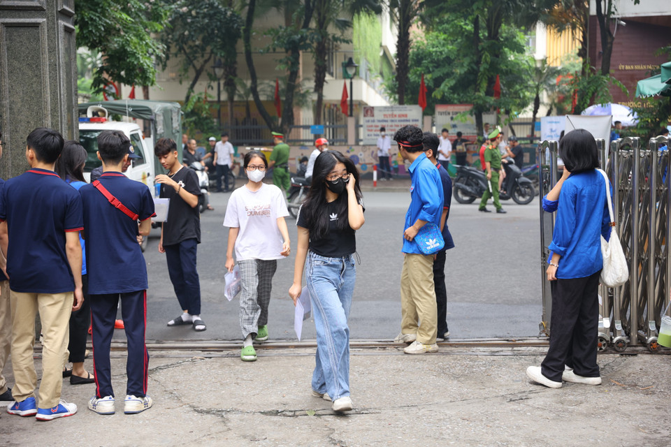 Cụ thể, 106.000 lượt thí sinh tham gia dự thi tại 201 điểm thi, với hơn 4.500 phòng thi chính thức. (Ảnh: PV/Vietnam+)