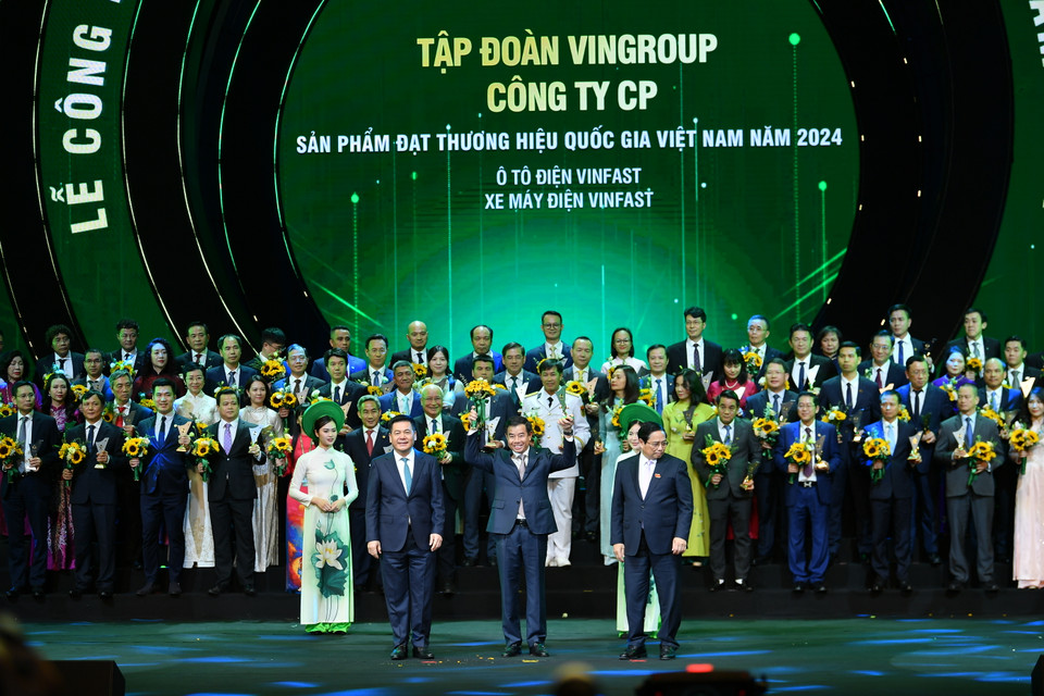 Năm nay, gần 360 sản phẩm của 190 doanh nghiệp được vinh danh Thương hiệu Quốc gia. (Ảnh: Hoài Nam/Vietnam+)