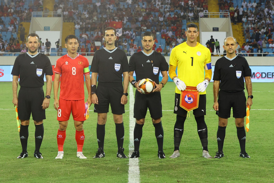 Tối 6/6, Đội tuyển Việt Nam tiếp đón đối thủ Philippines trên sân nhà Mỹ Đình ở lượt trận áp chót vòng loại thứ hai World Cup 2026. (Ảnh: Hoài Nam/Vietnam+)