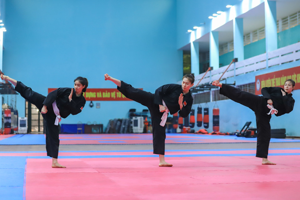 Tại kì SEA Games trước, đội tuyển Pencak Silat đã mang về tấm huy chương vàng thứ 7 cho Đoàn Thể thao Việt Nam. (Ảnh: Hoài Nam/Vietnam+)