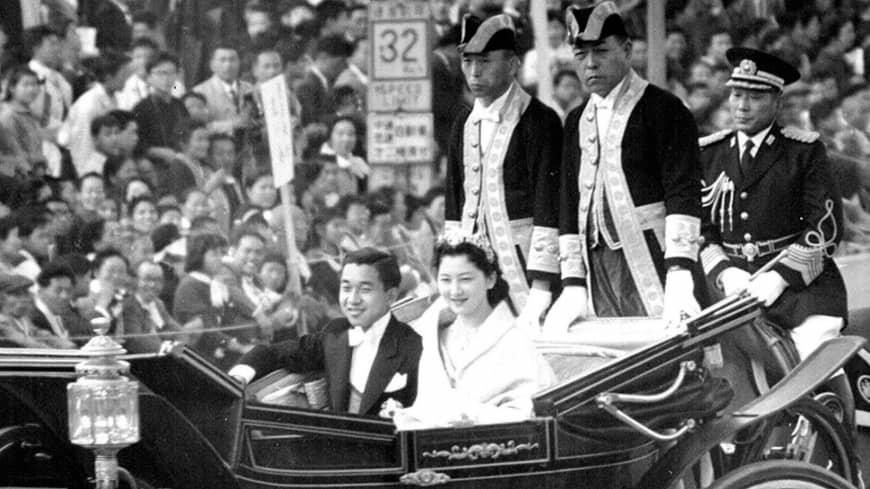 Lễ cưới của Nhật hoàng Akihito và Thái tử phi Michiko ở Tokyo ngày 10/4/1959 (Nguồn: Kyodo)