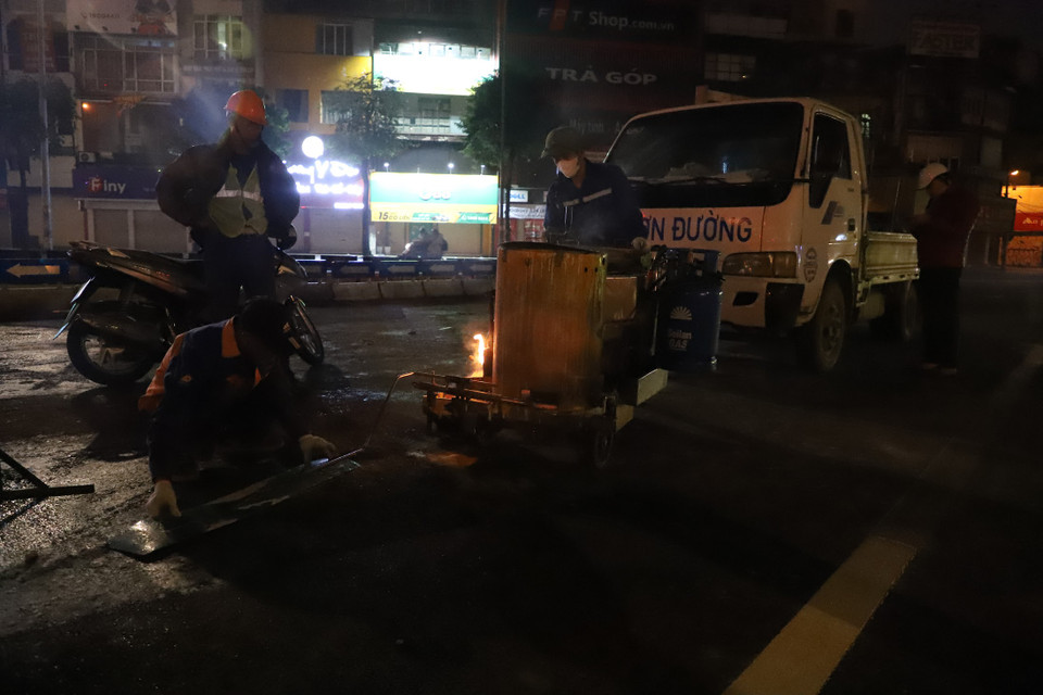 Theo thông báo của Sở Giao thông vân tải Hà Nội, từ ngày 3/2, nút giao Nguyễn Trãi - Nguyễn Xiển sẽ được tổ chức lại giao thông. (Ảnh: Hoài Nam/Vietnam+)