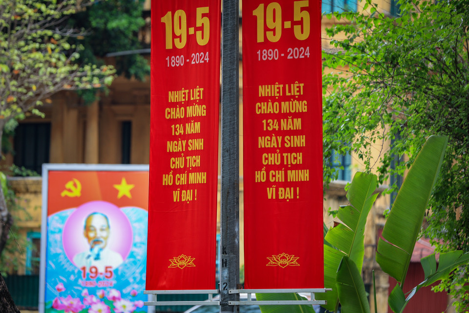 Ngày 19/5 hằng năm là ngày kỷ niệm thiêng liêng với người Việt Nam, đó là ngày sinh Chủ tịch Hồ Chí Minh, Lãnh tụ thiên tài của Đảng và nhân dân ta. (Ảnh: Hoài Nam/Vietnam+)