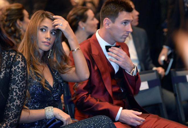 Messi cùng bạn gái có mặt ở đêm Gala