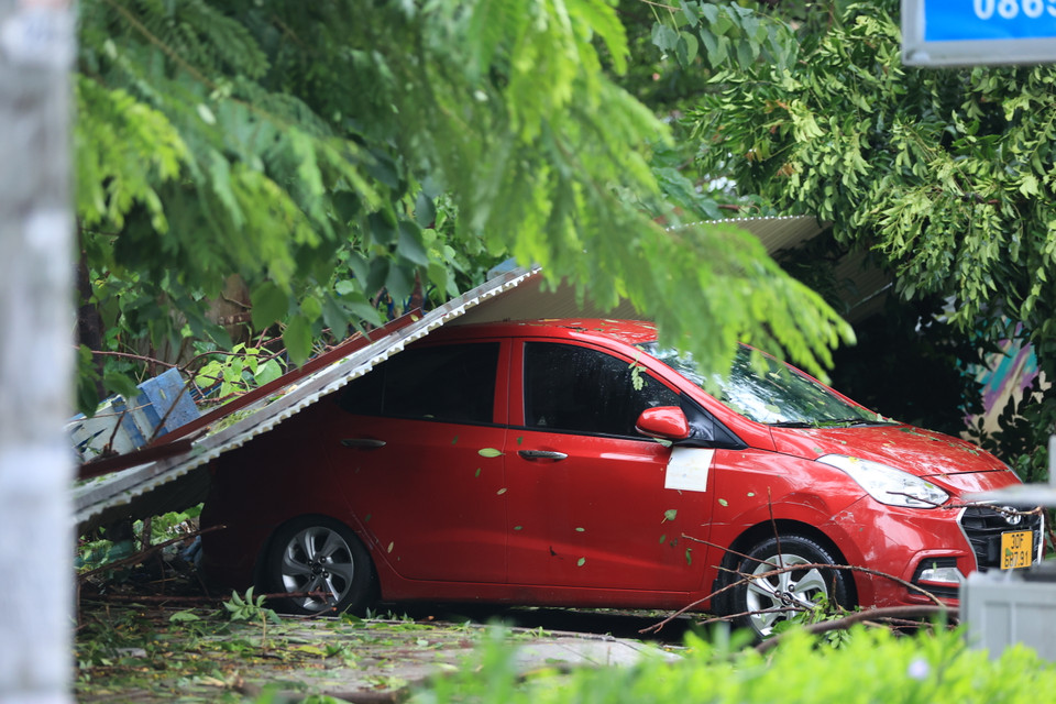 Cùng với đó, nhiều tài sản của người dân bị thiệt hại do bão Yagi gây ra. (Ảnh: Hoài Nam/Vietnam+)