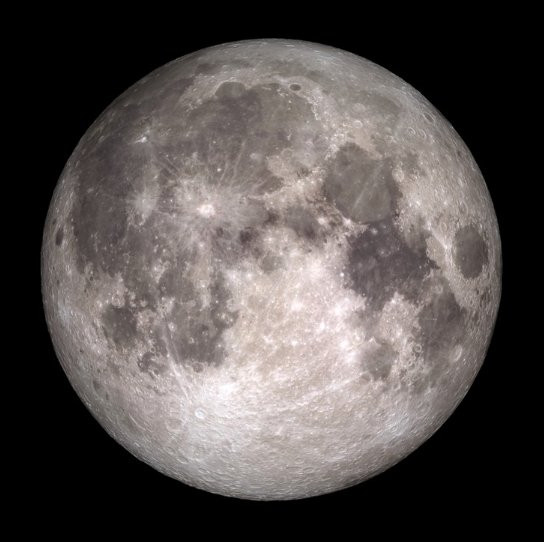 Hình ảnh Siêu mặt trăng do kính thiên văn của NASA chụp lại.