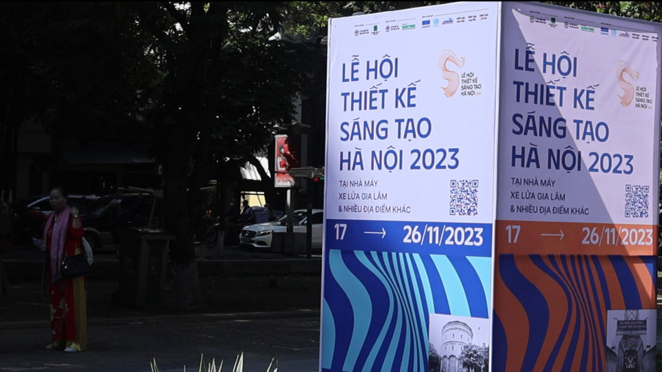 Mở cửa Tháp nước Hàng Đậu là hoạt động thuộc Lễ hội Thiết kế Sáng tạo, đang mở cửa miễn phí cho tất cả mọi người ở mọi lứa tuổi từ ngày 17-26/11/2023. (Ảnh: PV/Vietnam+)