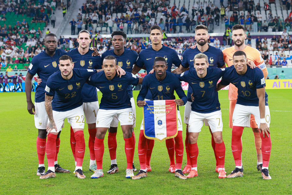 Đương kim vô địch thế giới, đội tuyển Pháp đến World Cup với nhiều hoài nghi do gặp 'bão chấn thương' (Ảnh: Hải An/Vietnam+)