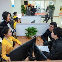 Kiosk dịch vụ công tại Bộ Khoa học và Công nghệ phát huy hiệu quả sau một tháng vận hành. (Nguồn: Báo Chính phủ)