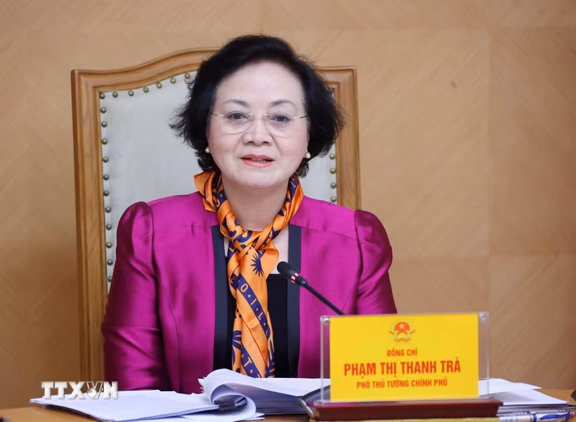 Phó Thủ tướng Phạm Thị Thanh Trà phát biểu chỉ đạo. (Ảnh: Văn Điệp/TTXVN)