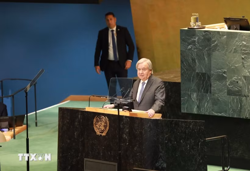 Tổng Thư ký Liên hợp quốc Antonio Guterres. (Ảnh: THX/TTXVN phát)
