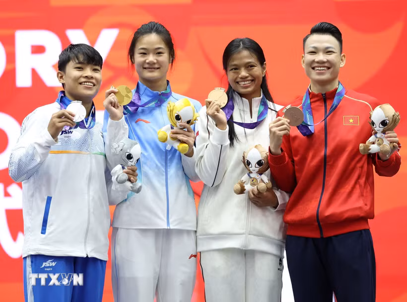 ASIAD 2026 có 40/45 đoàn thể thao tham dự giành được huy chương. (Ảnh: THX/TTXVN phát)