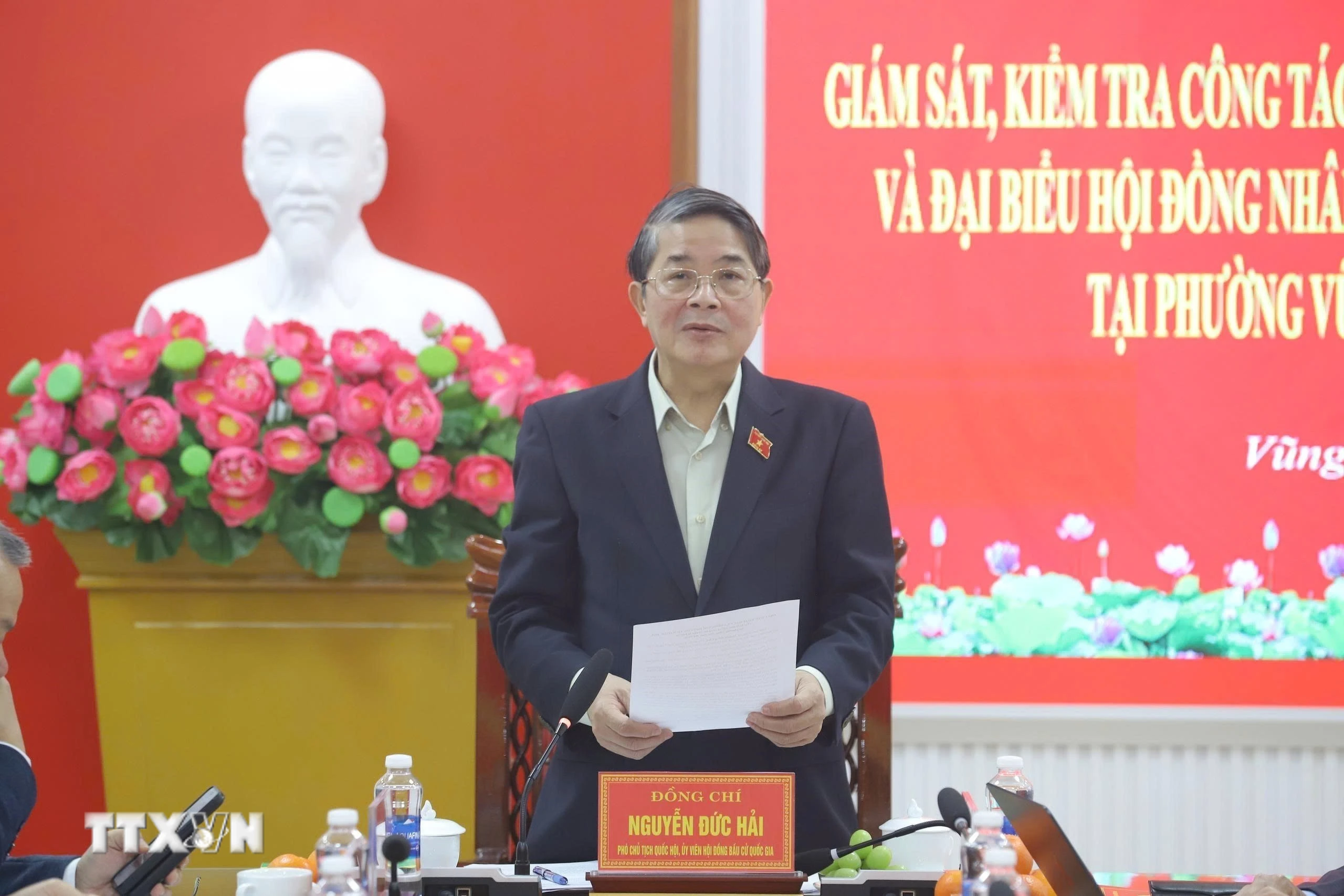 Phó Chủ tịch Quốc hội kiểm tra công tác bầu cử tại Hà Tĩnh, đảm bảo dân chủ