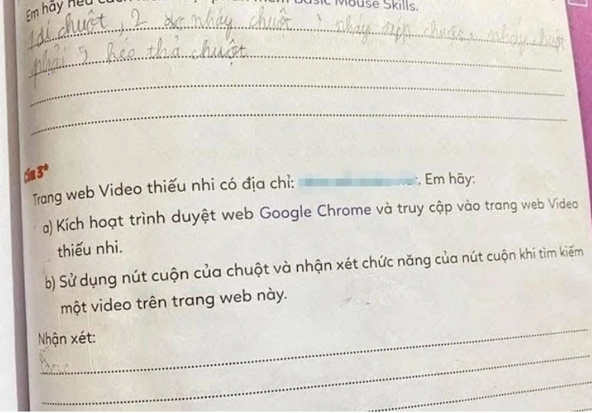 Sách bài tập Tin học lớp 3 có liên kết website không lành mạnh: Cơ quan chức năng vào cuộc xác minh