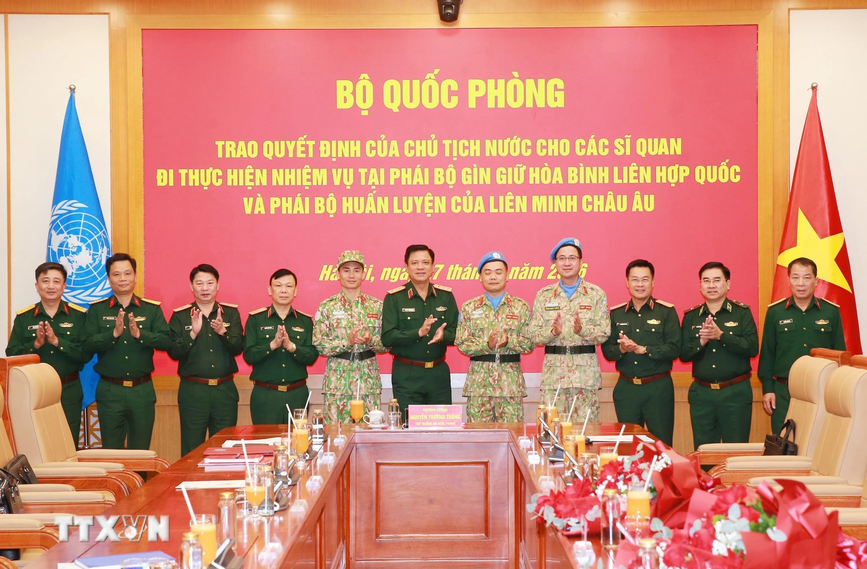 Lần đầu tiên Việt Nam có sĩ quan tác chiến quân sự hỗn hợp tại UNISFA