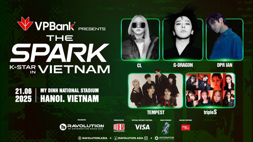 VPBank chơi lớn mang “ông hoàng” KPOP G-DRAGON đến Hà Nội ngày 21/6. (Ảnh: Vietnam+)