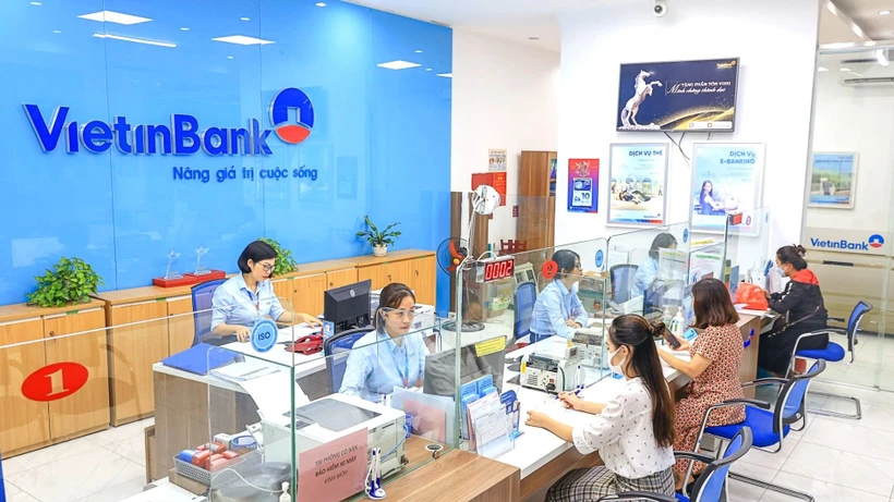 Dư nợ tín dụng của VietinBank tăng trưởng 16,88%, cao hơn toàn ngành. (Ảnh: Vietnam+)