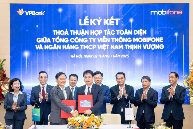VPBank và MobiFone hợp tác chiến lược toàn diện xây dựng hệ sinh thái. (Ảnh: Vietnam+)