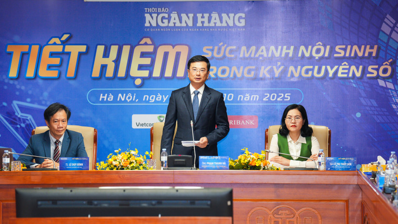 Phó Thống đốc Ngân hàng Nhà nước Phạm Thanh Hà phát biểu tại tọa đàm. (Ảnh: Vietnam+)