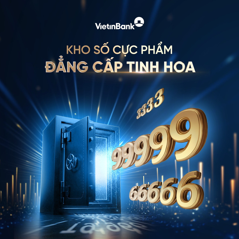 Ngân hàng VietinBank mở bán kho tài khoản số đẹp siêu VIP. (Ảnh: Vietnam+)