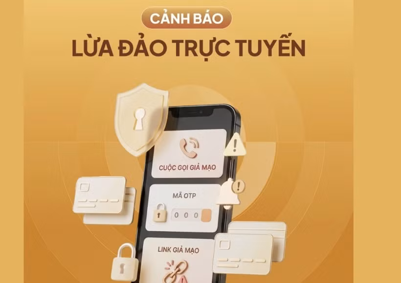 Các ngân hàng khuyến cáo khách hàng không cung cấp mã OTP, mật khẩu hoặc thông tin nhạy cảm qua điện thoại trong bất kỳ tình huống nào. (Ảnh: Vietnam+)