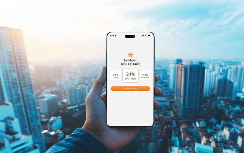 Trong vòng 24 giờ, gần 100.000 tài khoản Siêu Lợi Suất của VIB đã được kích hoạt. (Ảnh: Vietnam+)