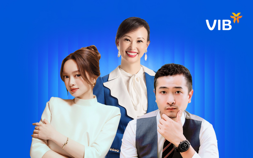 Diễn viên Kaity Nguyễn, tác giả sách Ngọc Nick M và chuyên gia tài chính Thái Vân Linh - những người khác nhau về hoàn cảnh, tuổi tác, công việc… nhưng đang cùng chung một tư duy: Không nên để nguồn lực nào, dù hữu hình hay vô hình, được phép nằm im. (Ảnh: Vietnam+)