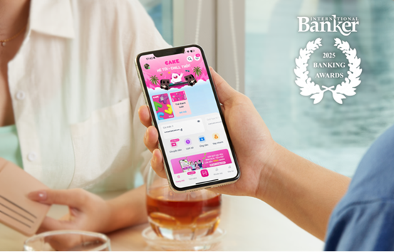 Ngân hàng số Cake đạt giải “Ngân hàng số tốt nhất Việt Nam 2025”. (Ảnh: Vietnam+)