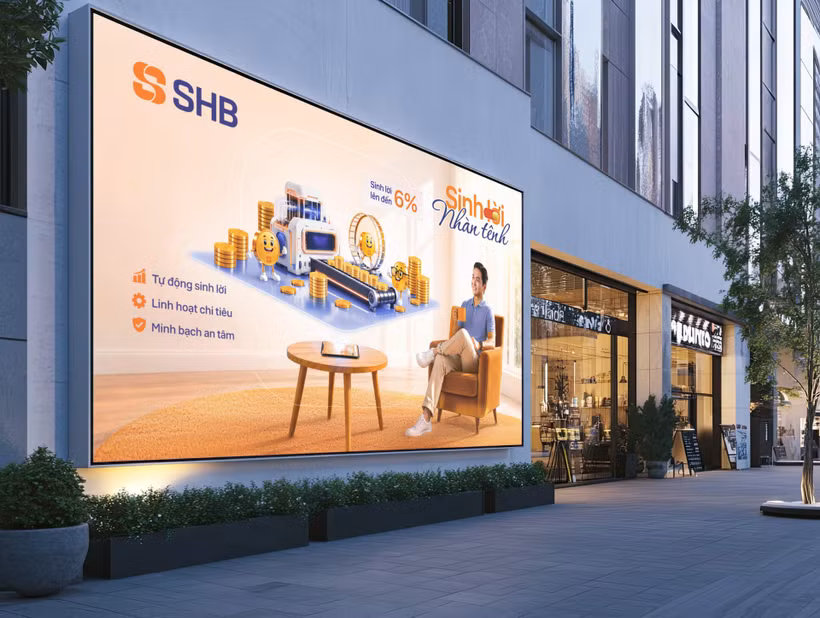 SHB ra mắt tính năng "Sinh lời nhàn tênh", giúp khách hàng tối ưu dòng tiền nhàn rỗi, gia tăng hiệu quả sinh lời. (Ảnh: Vietnam+)