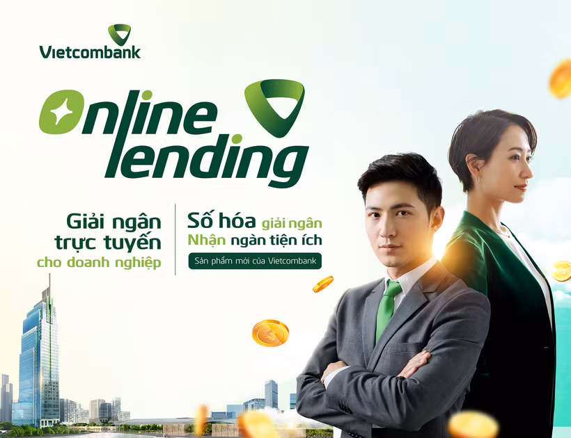 Vietcombank ra mắt Online Lending - Chìa khóa khơi thông vốn cho doanh nghiệp. (Ảnh: Vietnam+)
