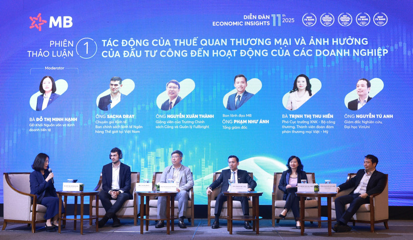 MB Economic Insights cung cấp bức tranh toàn cảnh kinh tế quốc tế và chia sẻ những giải pháp thiết thực giúp doanh nghiệp vững vàng vượt qua thách thức. (Ảnh: Vietnam+)