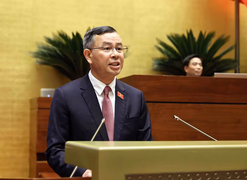 Bộ trưởng Bộ Tài chính Ngô Văn Tuấn phát biểu giải trình, làm rõ một số vấn đề đại biểu Bet88app còn khuyến mãi nêu. Ảnh: An Đăng - TTXVN