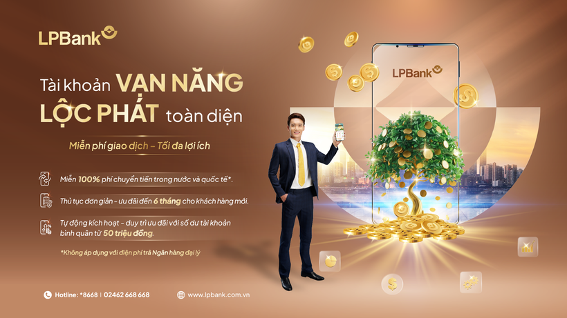 Tài khoản Vạn năng - Lộc phát toàn diện giúp doanh nghiệp tối đa lợi ích với thủ tục đơn giản, nhanh gọn. (Ảnh: Vietnam+)
