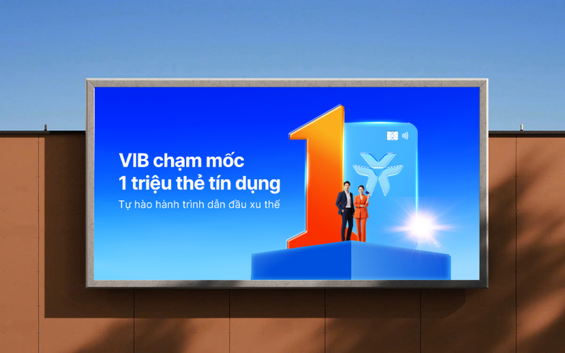 VIB cán mốc 1 triệu thẻ tín dụng, khẳng định vị thế dẫn đầu. (Ảnh: Vietnam+)