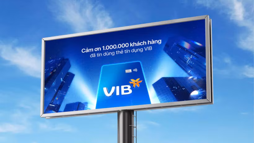 VIB đã kiến tạo một hành trình đáng nhớ với cột mốc 1 triệu thẻ vào tháng 8/2025. (Ảnh: Vietnam+)