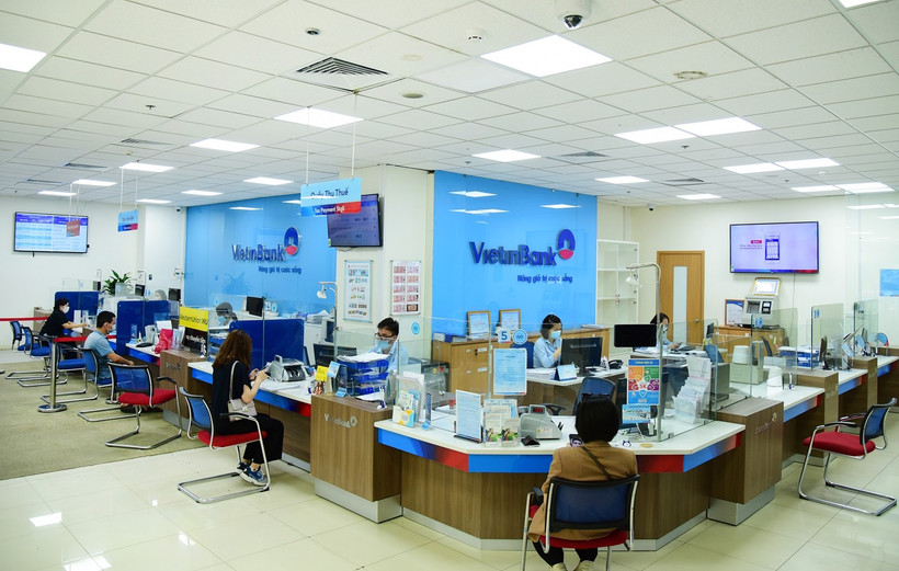 Giao dịch tại VietinBank. (Ảnh: Vietnam+)