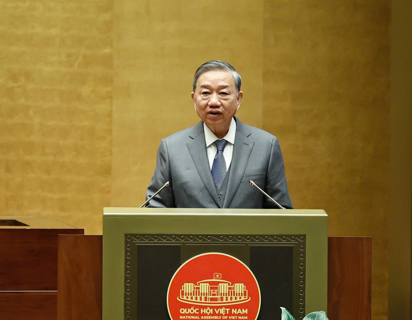 Tổng Bí thư Tô Lâm phát biểu chỉ đạo Hội nghị. (Ảnh: Vietnam+)