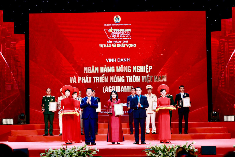 Agribank là đại diện ngân hàng duy nhất được vinh danh trong Chương trình. (Ảnh: Vietnam+)