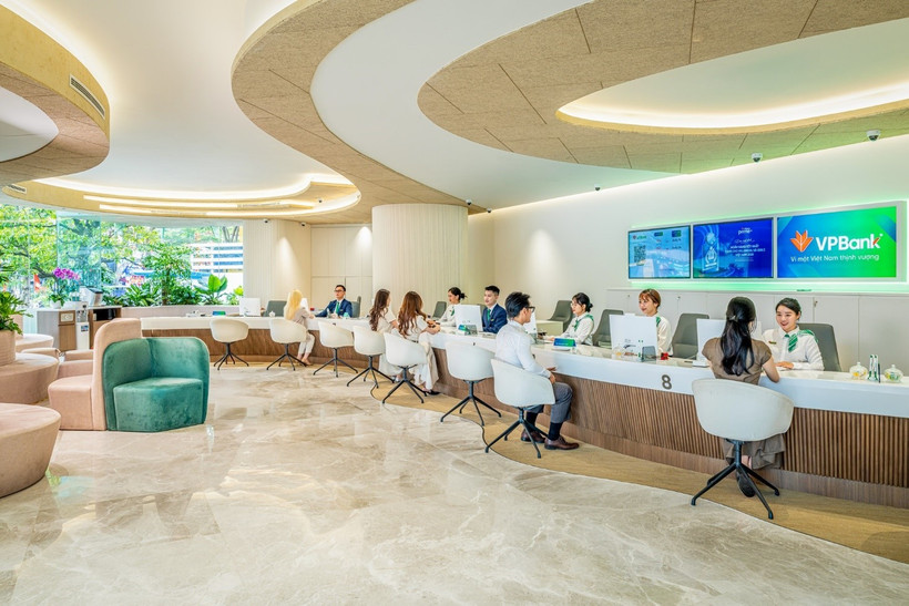 VPBank Flagship Hà Nội – Biểu tượng mới của ngân hàng hiện đại tại Thủ đô. (Ảnh: Vietnam+)