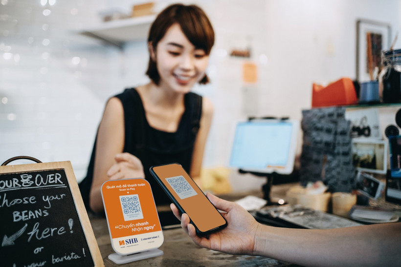 Loa thanh toán SHB hứa hẹn là công cụ hữu hiệu cho tiểu thương. (Ảnh: Vietnam+)