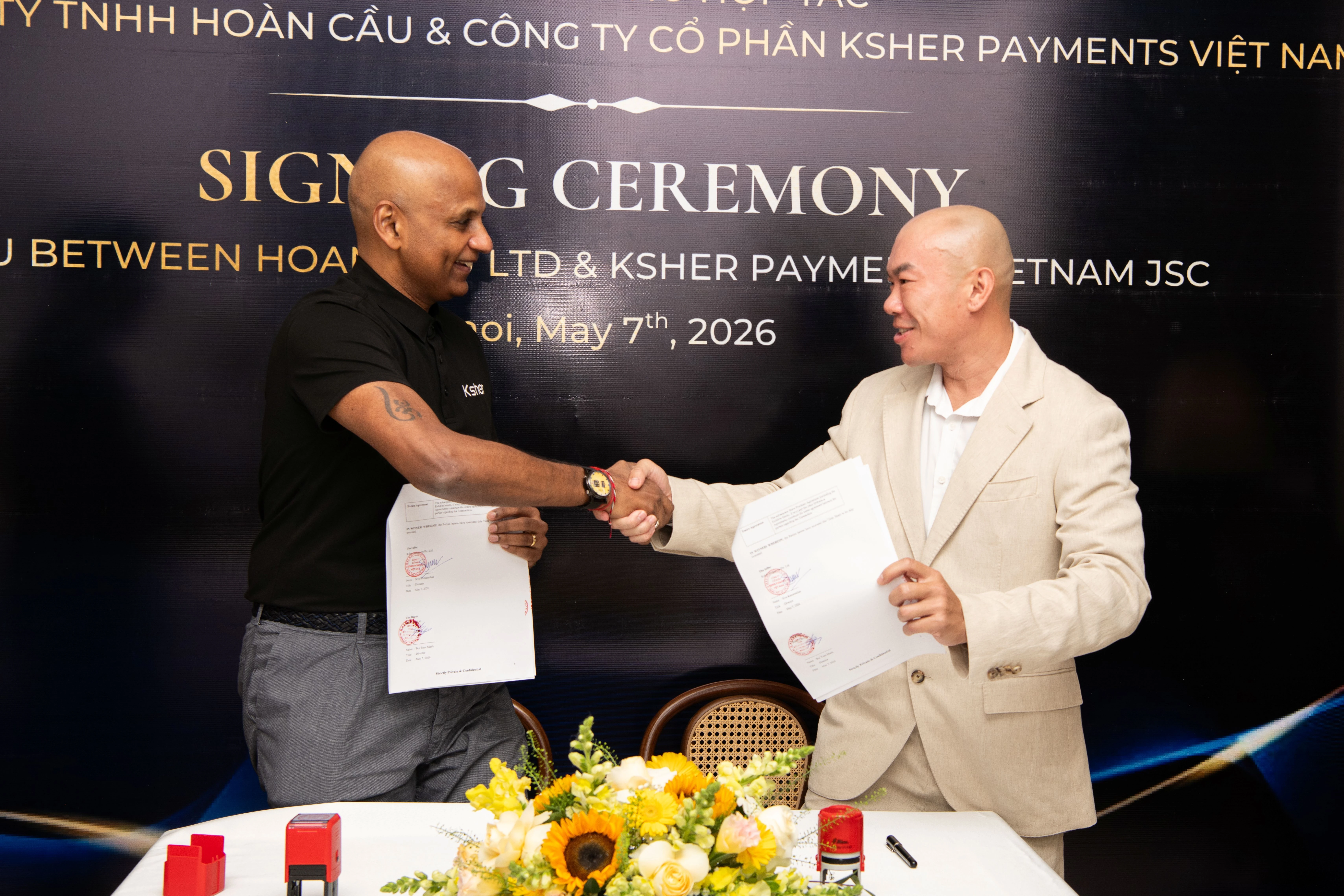 Ksher và Hoàn Cầu hợp tác mở rộng địa bàn tăng trưởng cho kinh tế số Việt Nam