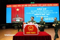 Không khí ngày hội bầu cử tại Bộ Tư lệnh Bộ đội Biên phòng 