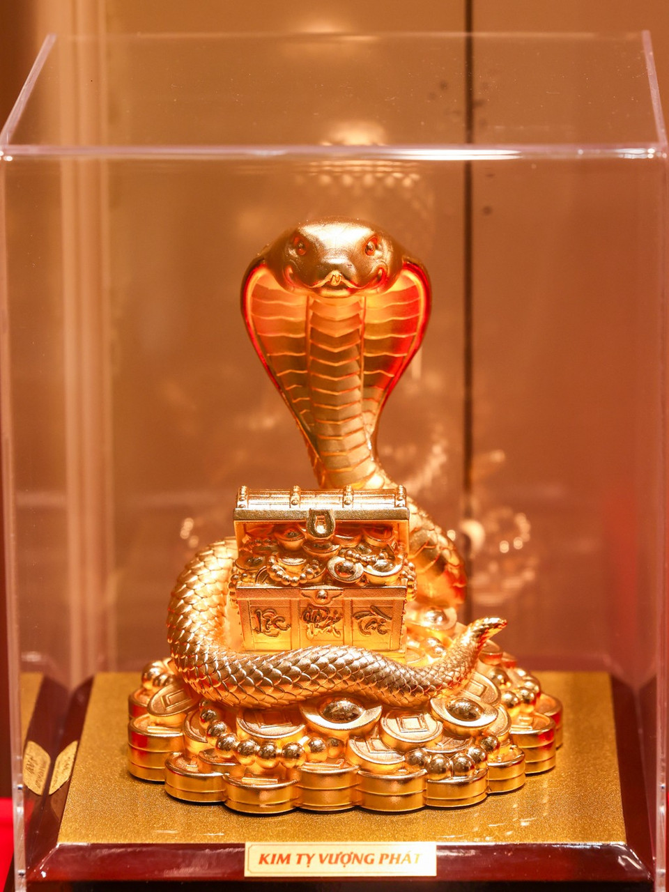 Trong phong thủy, rắn còn được xem là biểu tượng của nguồn năng lượng mạnh mẽ. Sử hữu trang sức có hình rắn giúp chủ nhân thu hút vận may, tăng cường sự thông tuệ và bản lĩnh trong công việc cũng như cuộc sống. (Ảnh: Minh Sơn/Vietnam+)