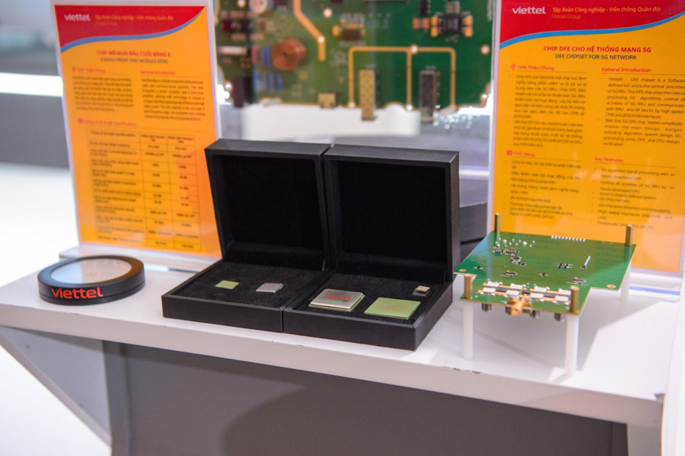 Loạt sản phẩm này thể hiện vai trò tiên phong kiến tạo xã hội số của Viettel, cung cấp hạ tầng cho chuyển đổi số với kết nối 5G và các ứng dụng, giải pháp trong mọi mặt của đời sống. (Ảnh: PV/Vietnam+)