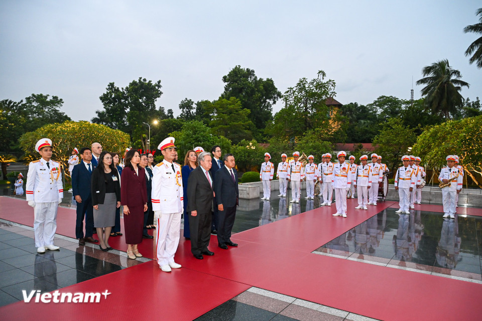 Tổng Thư ký António Guterres sẽ tham dự Lễ mở ký Công ước Liên hợp quốc về chống tội phạm mạng (Công ước Hà Nội) từ ngày 24 đến 25-10, theo lời mời của Chủ tịch nước Lương Cường. (Ảnh: Minh Sơn/Vietnam+)