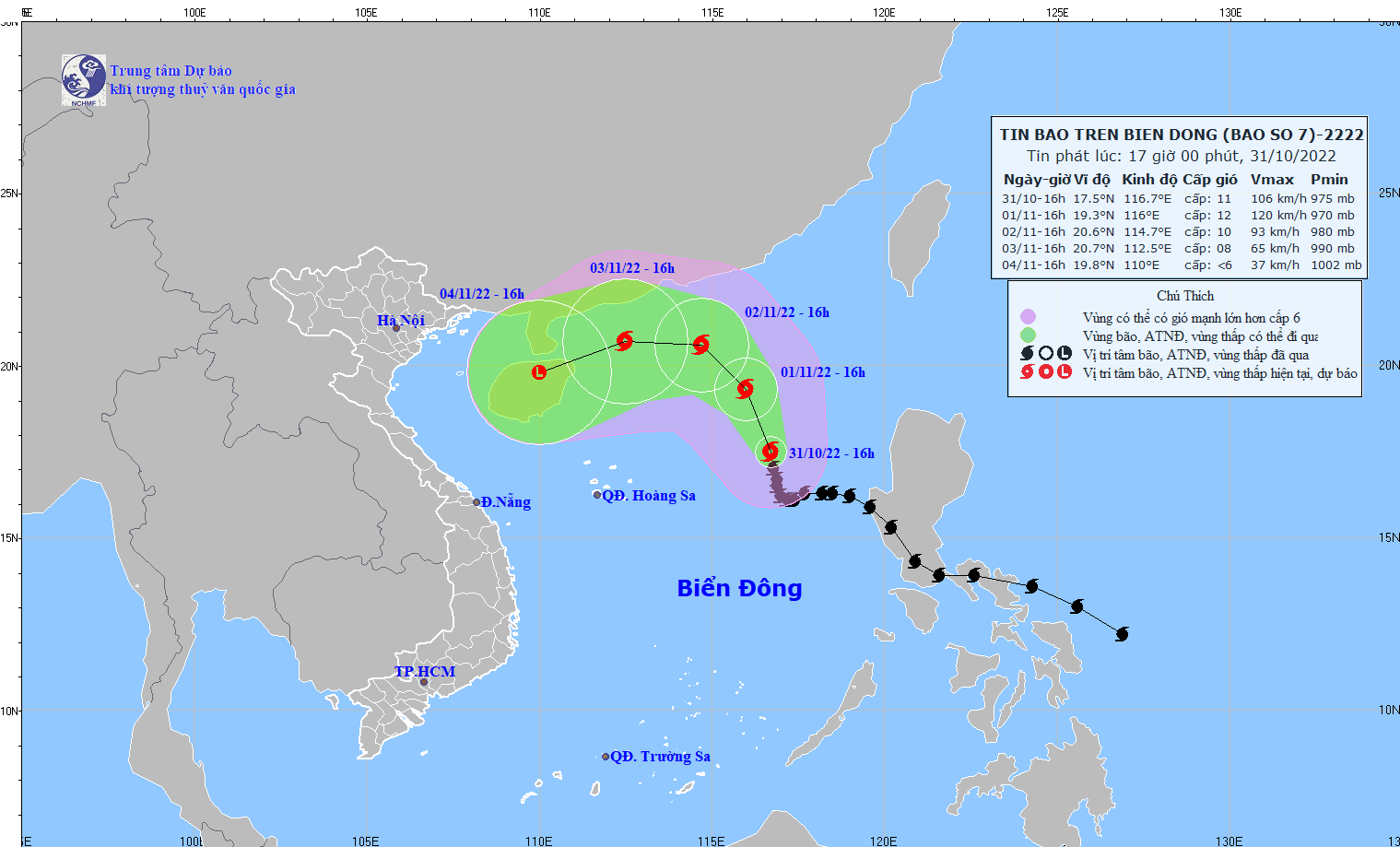 Bão số 7 có thể mạnh thêm trong 24 giờ tới, sức gió mạnh cấp 11 ảnh 1